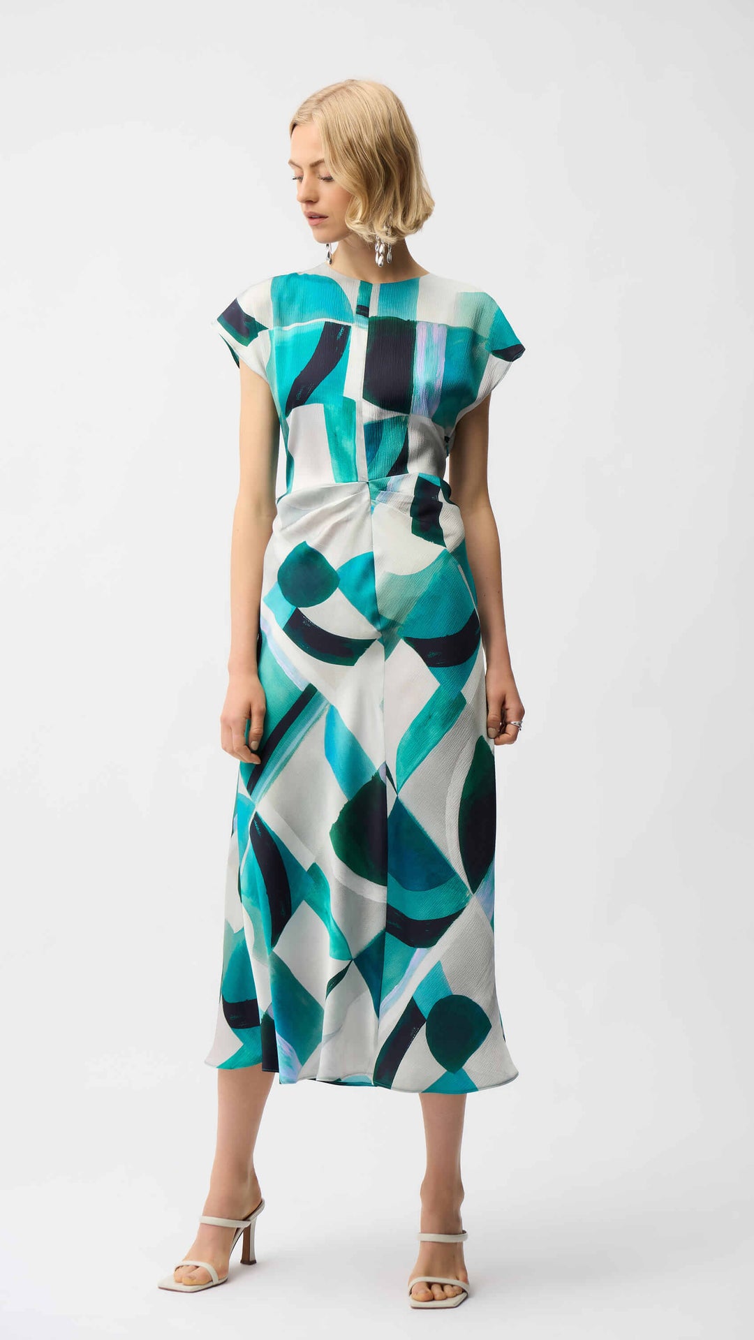Ocean Drive  Geometric Print Fit and Flare Dress 261251