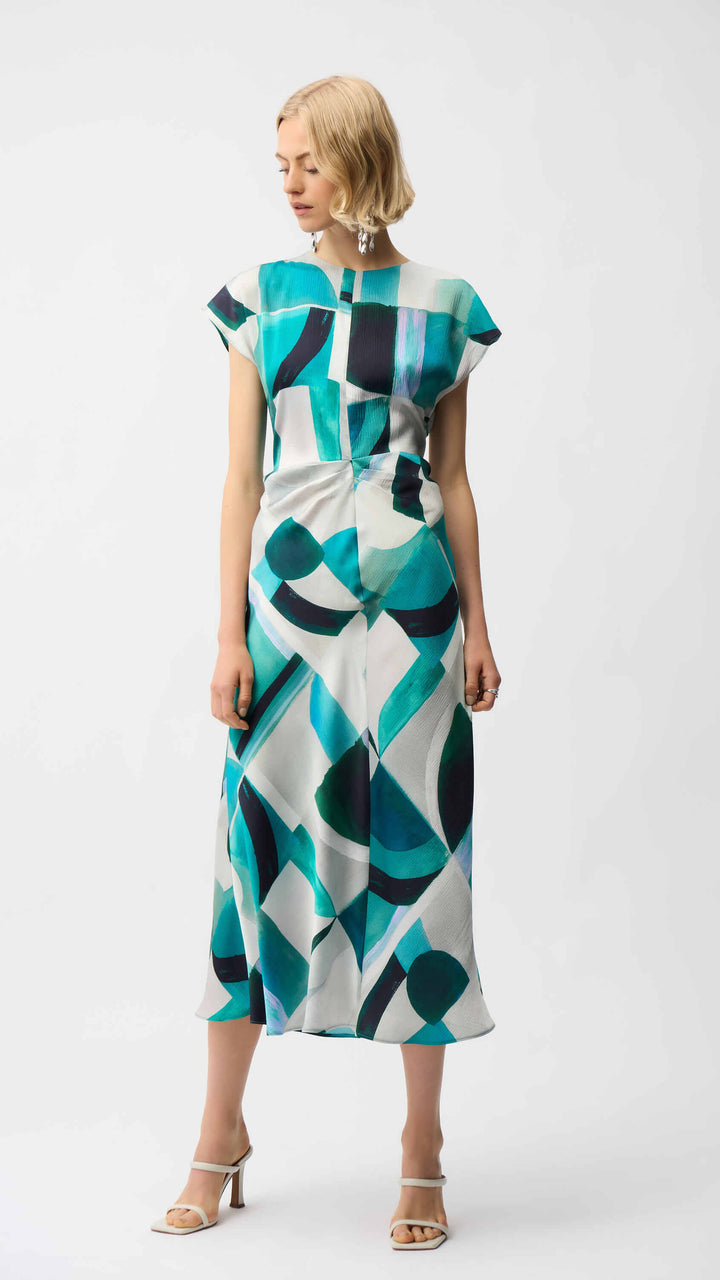 Ocean Drive  Geometric Print Fit and Flare Dress 261251