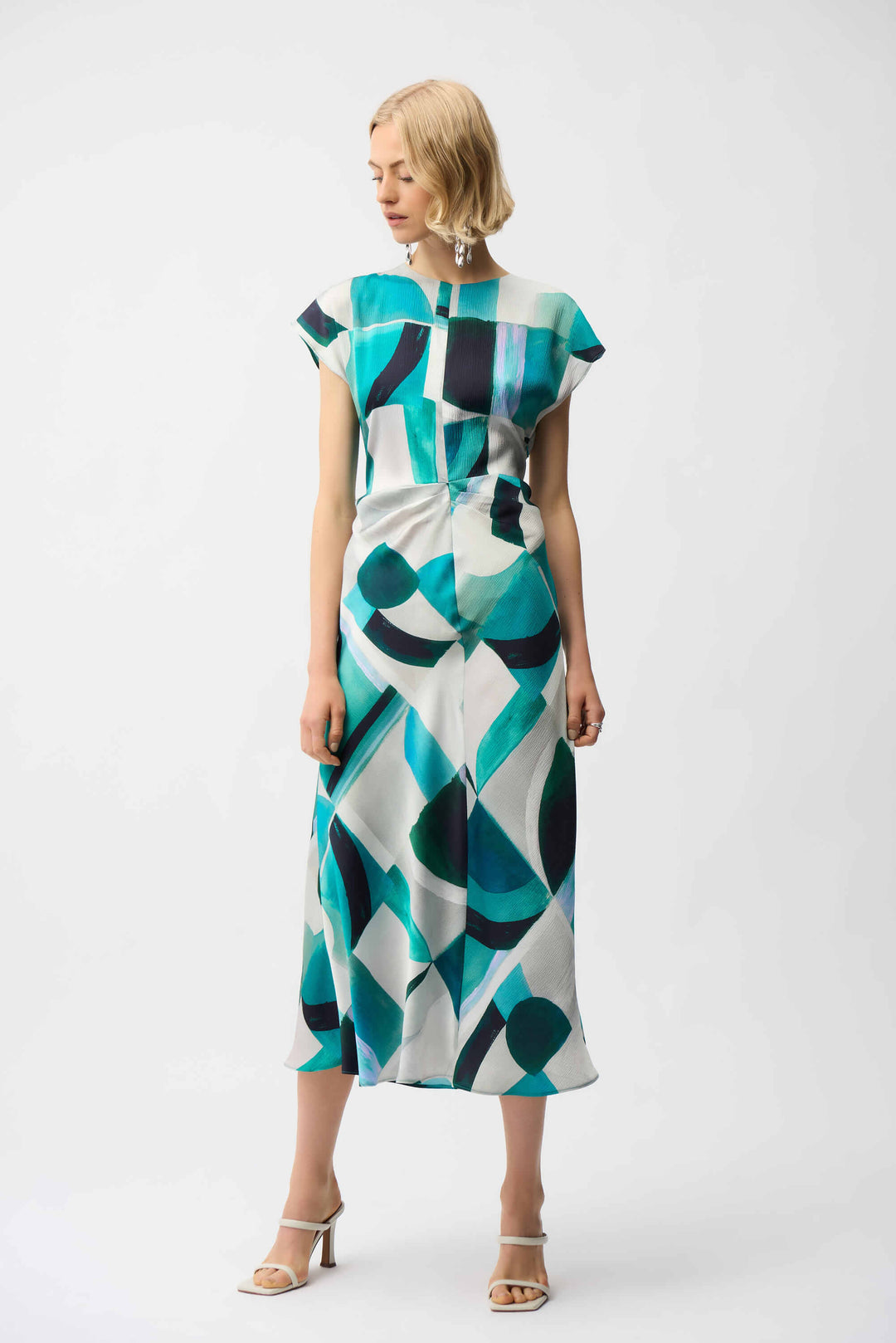 Ocean Drive  Geometric Print Fit and Flare Dress 261251