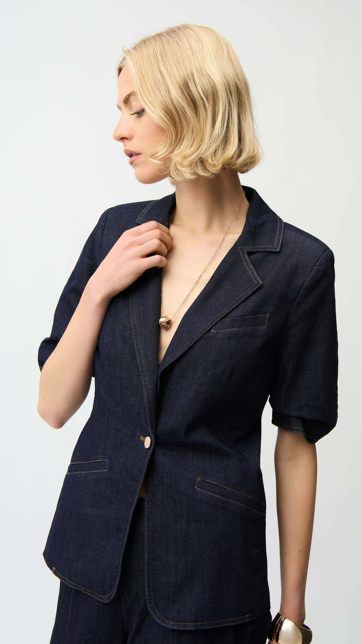 Ocean Drive Denim Fitted Blazer  261968