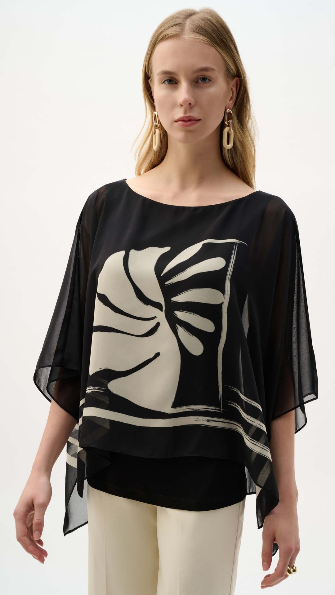 Cape Town Silky Poncho Top 262200