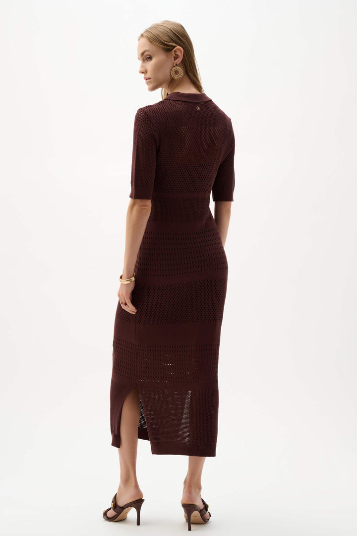 Cape Town Sweater Knit  Dress  262931 - Mahongony Brown