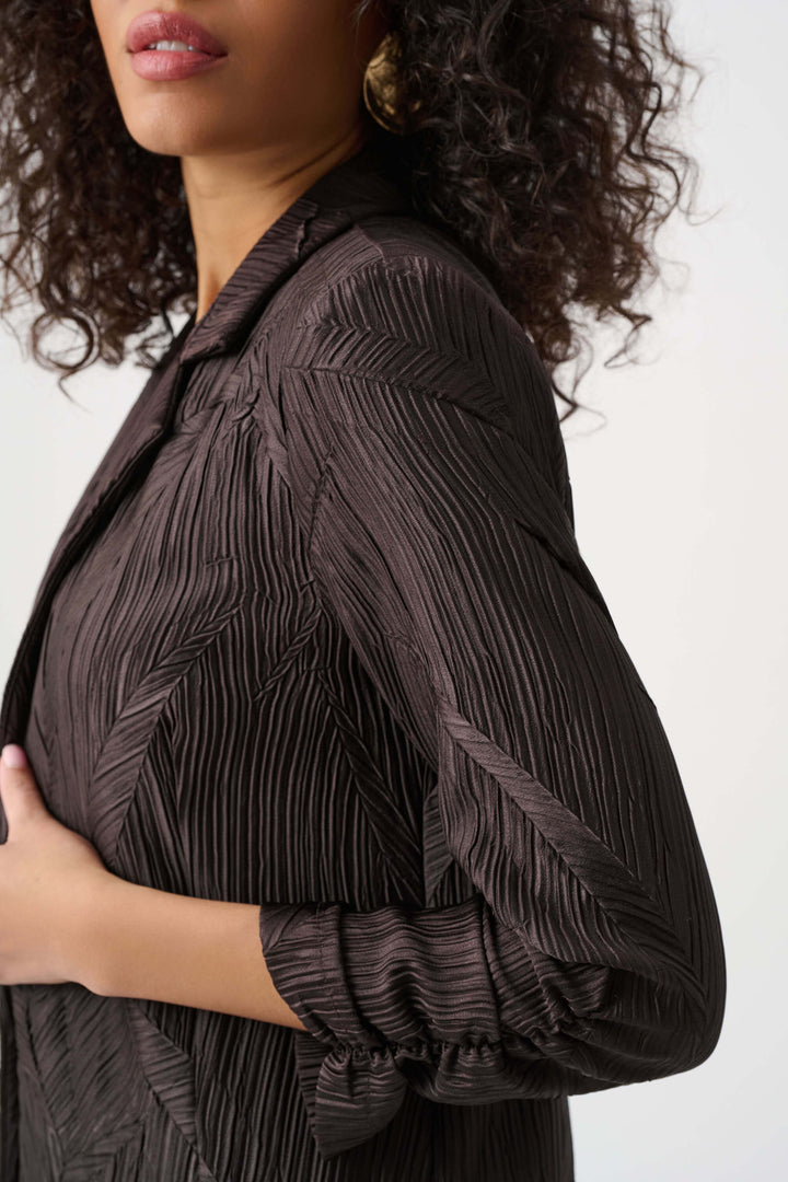 Modern Geometry Pleated Blazer 263050