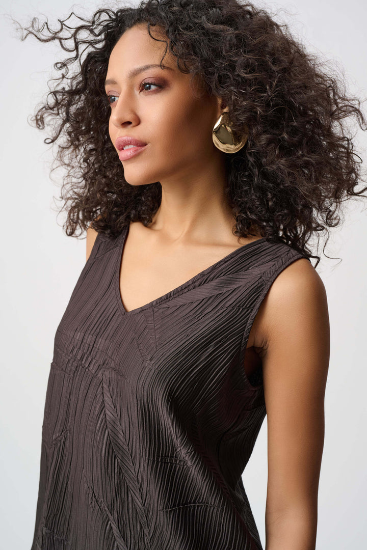 Modern Geometry V Neck Top 263051