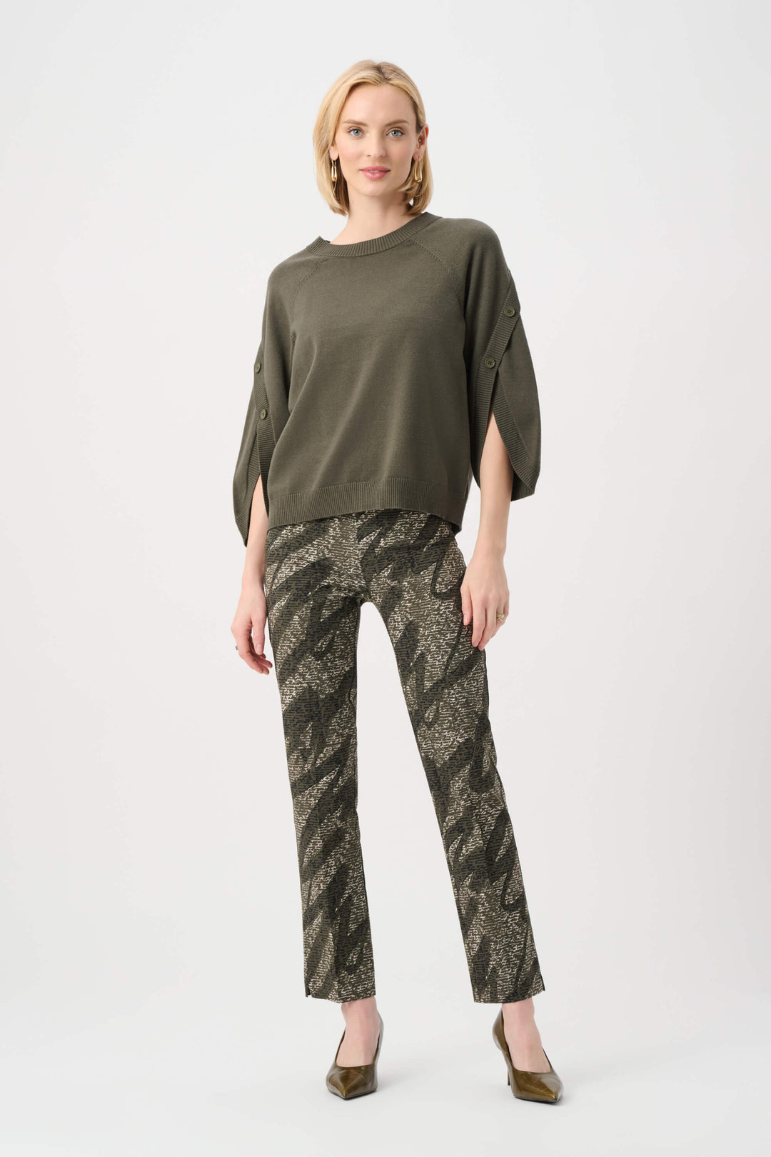 Mint Condition Millennium Abstract Print Pull-On Pants 263080