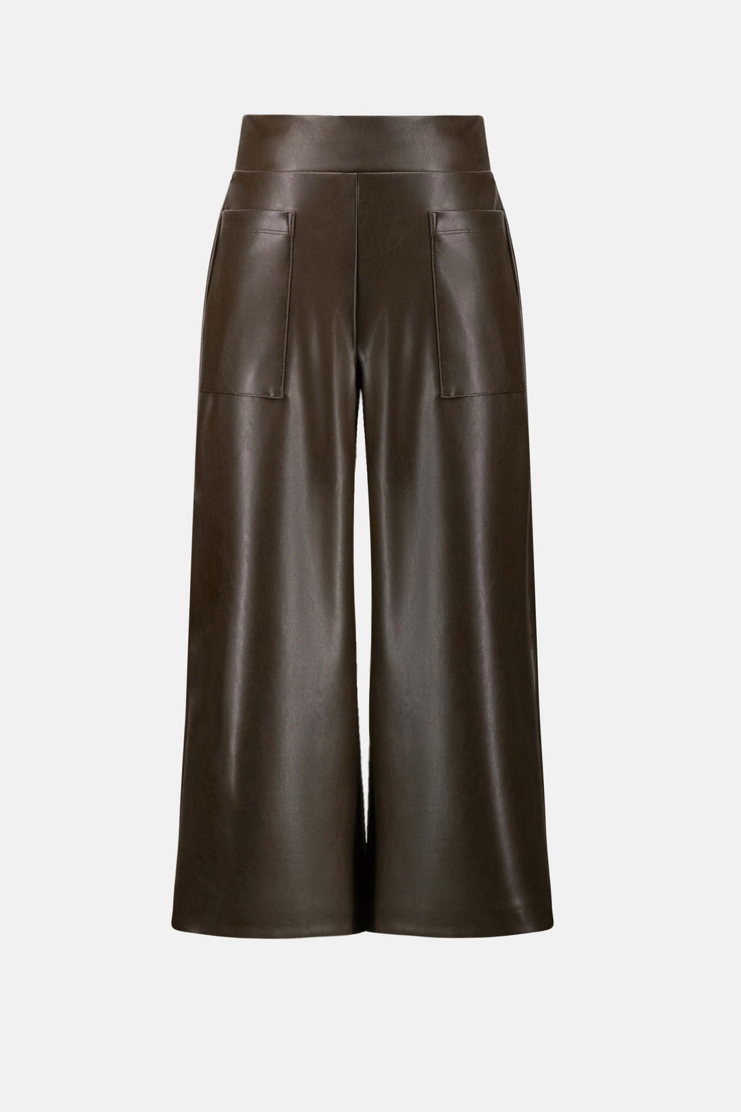 Modern Geometry Leatherette Pull-On Culotte Pants 263096