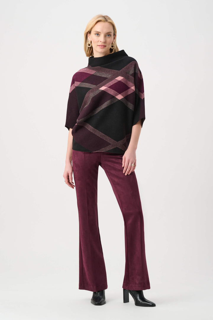 Scuba Suede Flared Pull-On Pants 263160