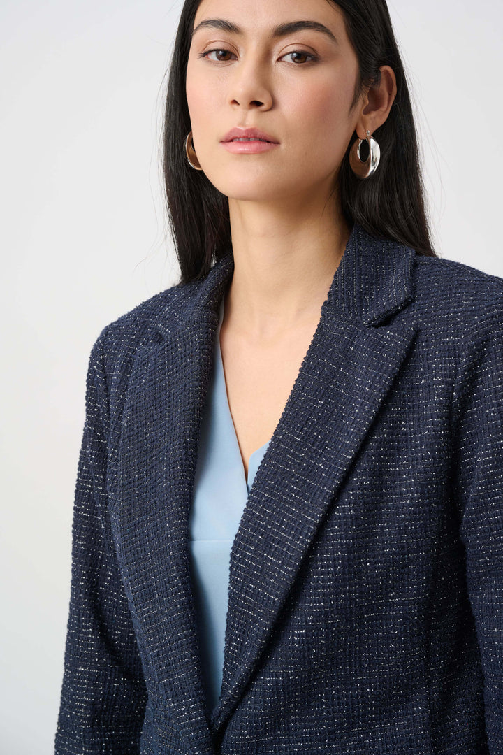 Modern Geometry Lurex Boucle Fitted Blazer 263214