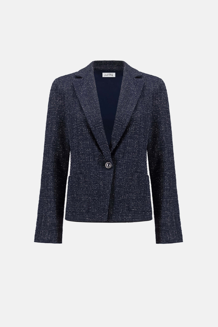 Modern Geometry Lurex Boucle Fitted Blazer 263214