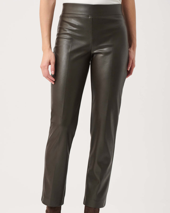 Neutral Ground Bonded Leatherette Straight Pull-On Pants 263232