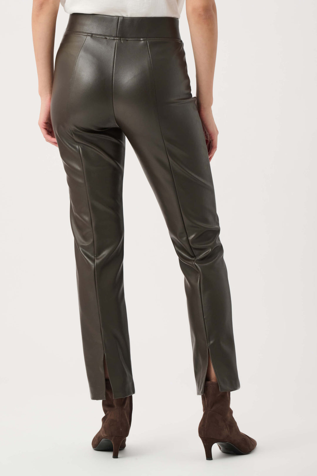 Neutral Ground Bonded Leatherette Straight Pull-On Pants 263232
