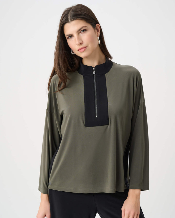 Force Of Nature Color Block Straight Top 263606