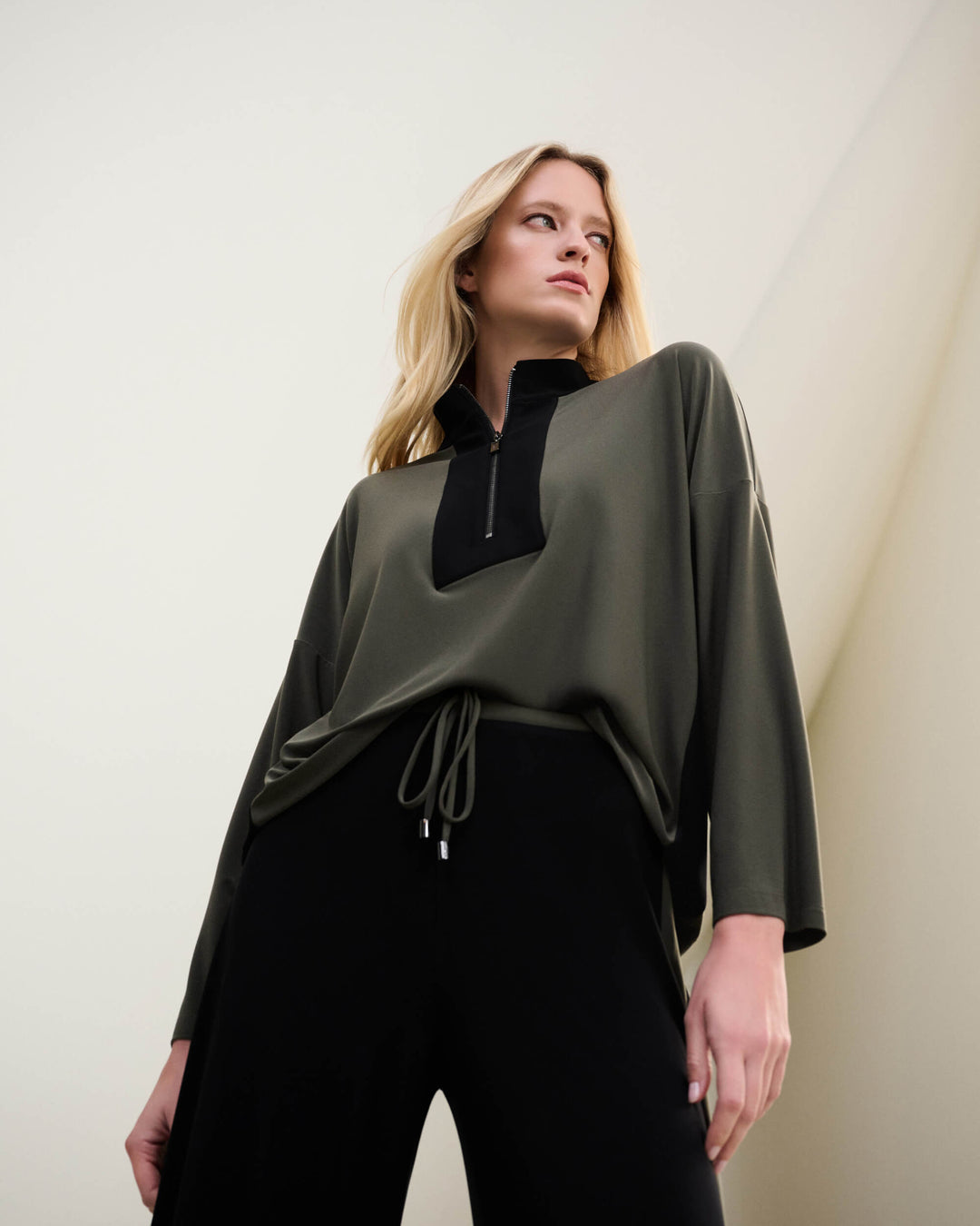 Force Of Nature Color Block Straight Top 263606