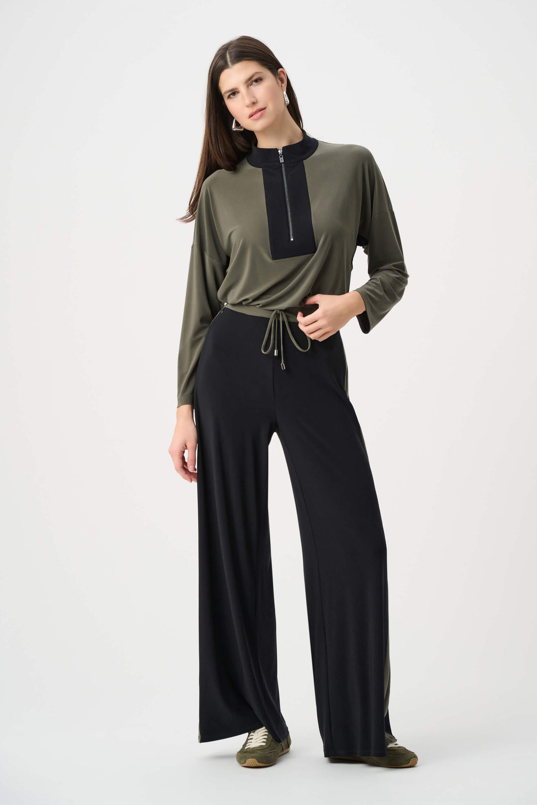 Force Of Nature Color Block Straight Top 263606