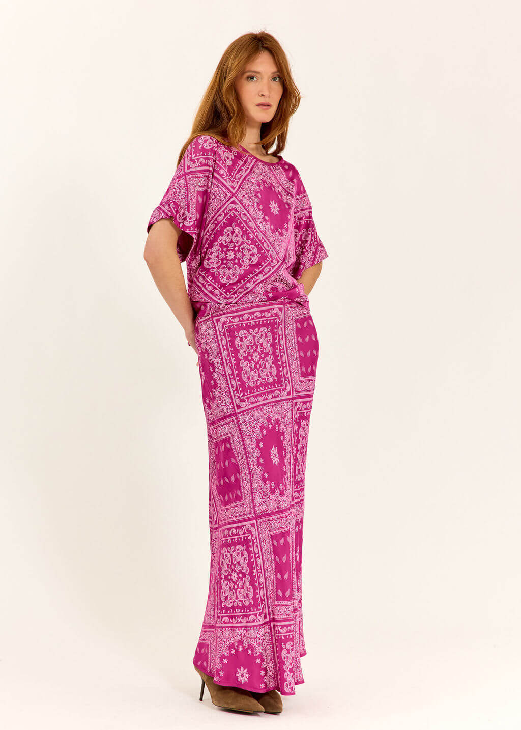 Lauren Vidal Alma Pink Skirt