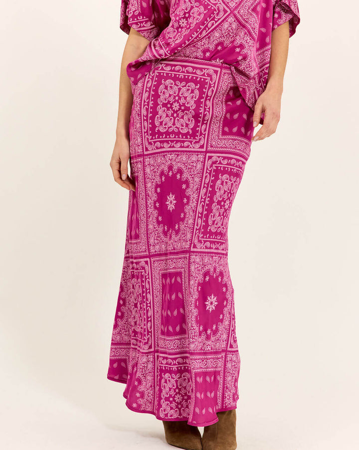 Lauren Vidal Alma Pink Skirt