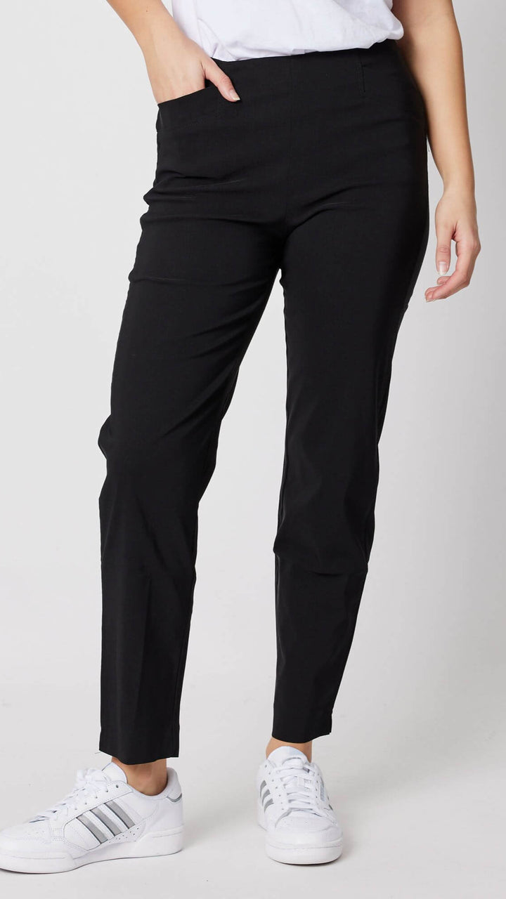 Basic Full Length  Bengaline  Stretch Pant - Black