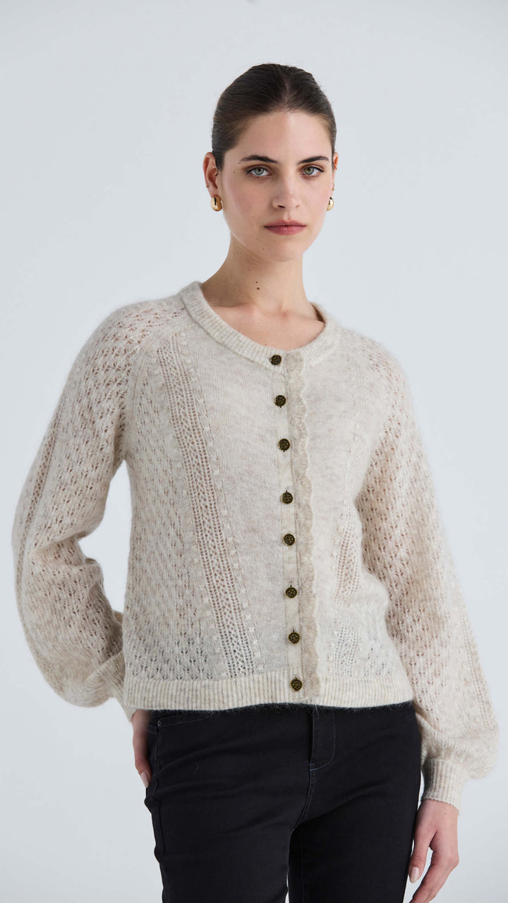 Honor Cardi - Ice Beige