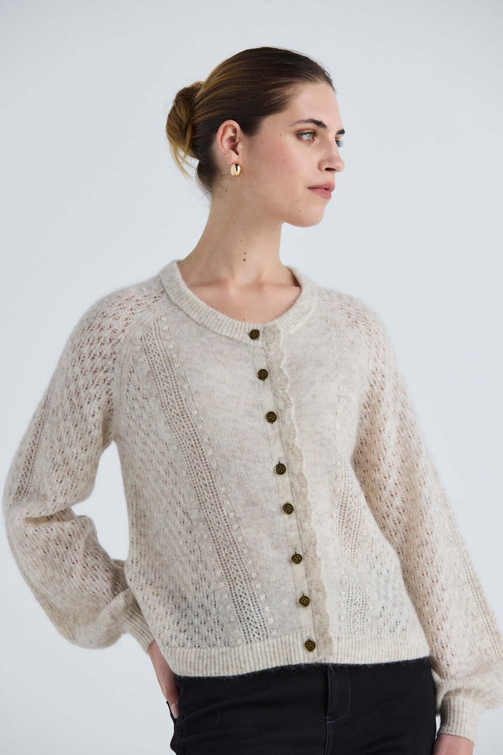 Honor Cardi - Ice Beige