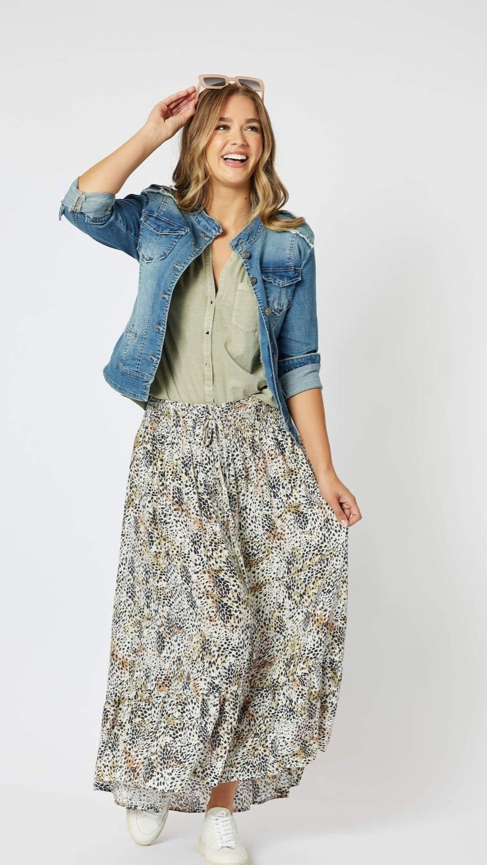 Kendall Print Maxi Skirt 43336