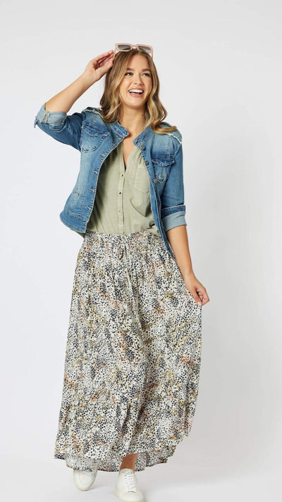 Kendall Print Maxi Skirt 43336