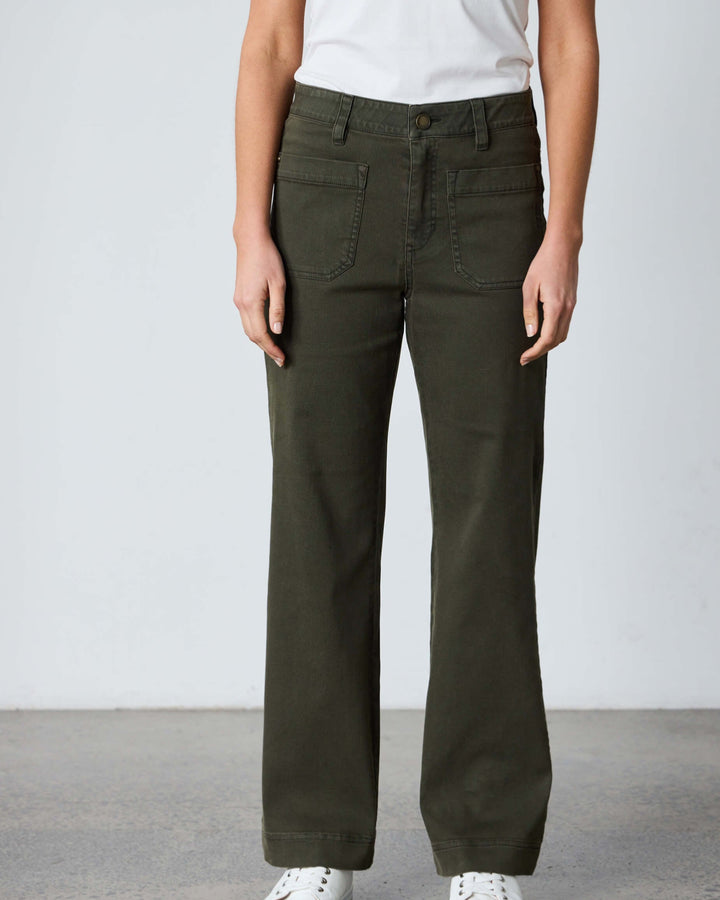 Chrome Jean - Army Green