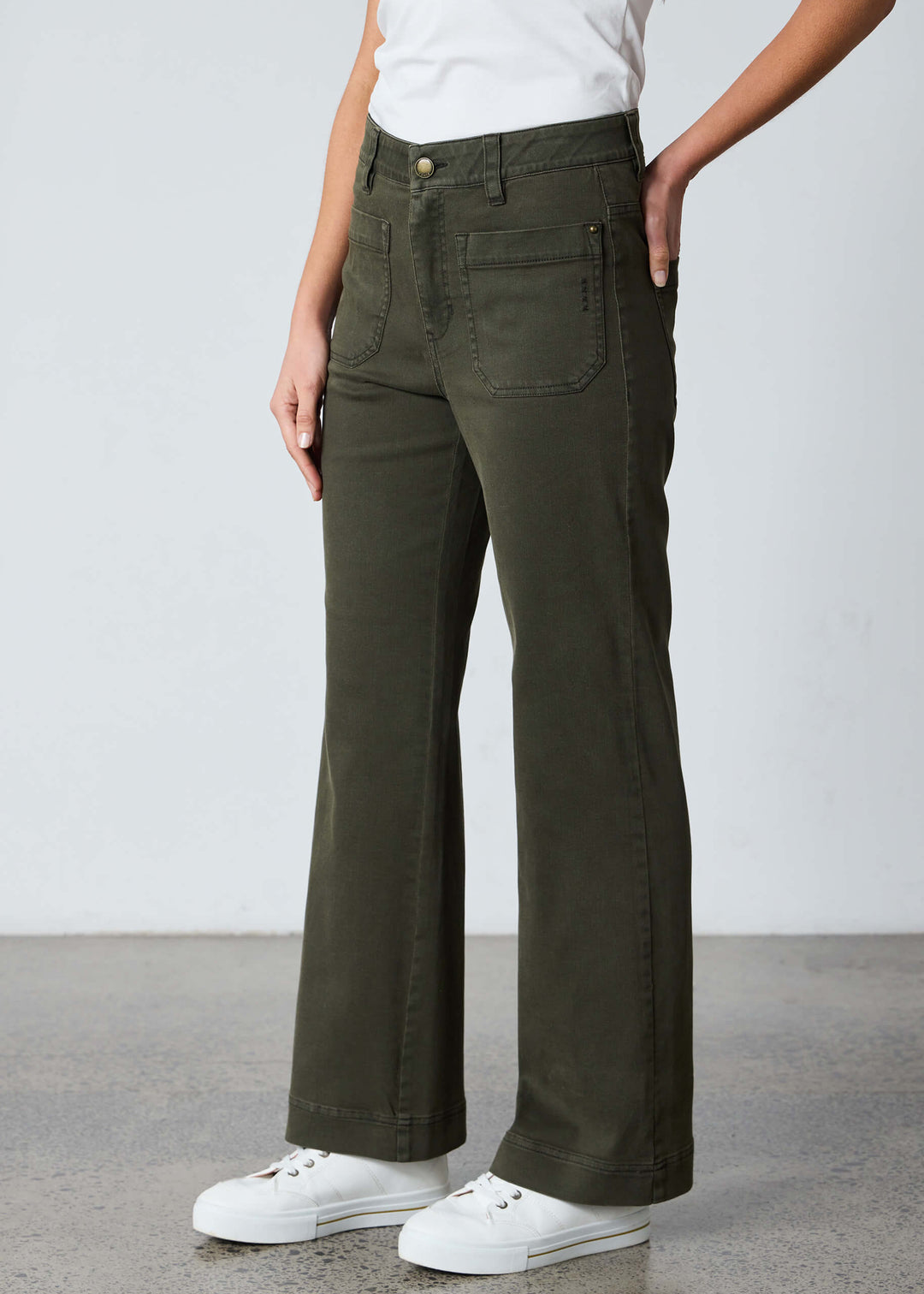 Chrome Jean - Army Green