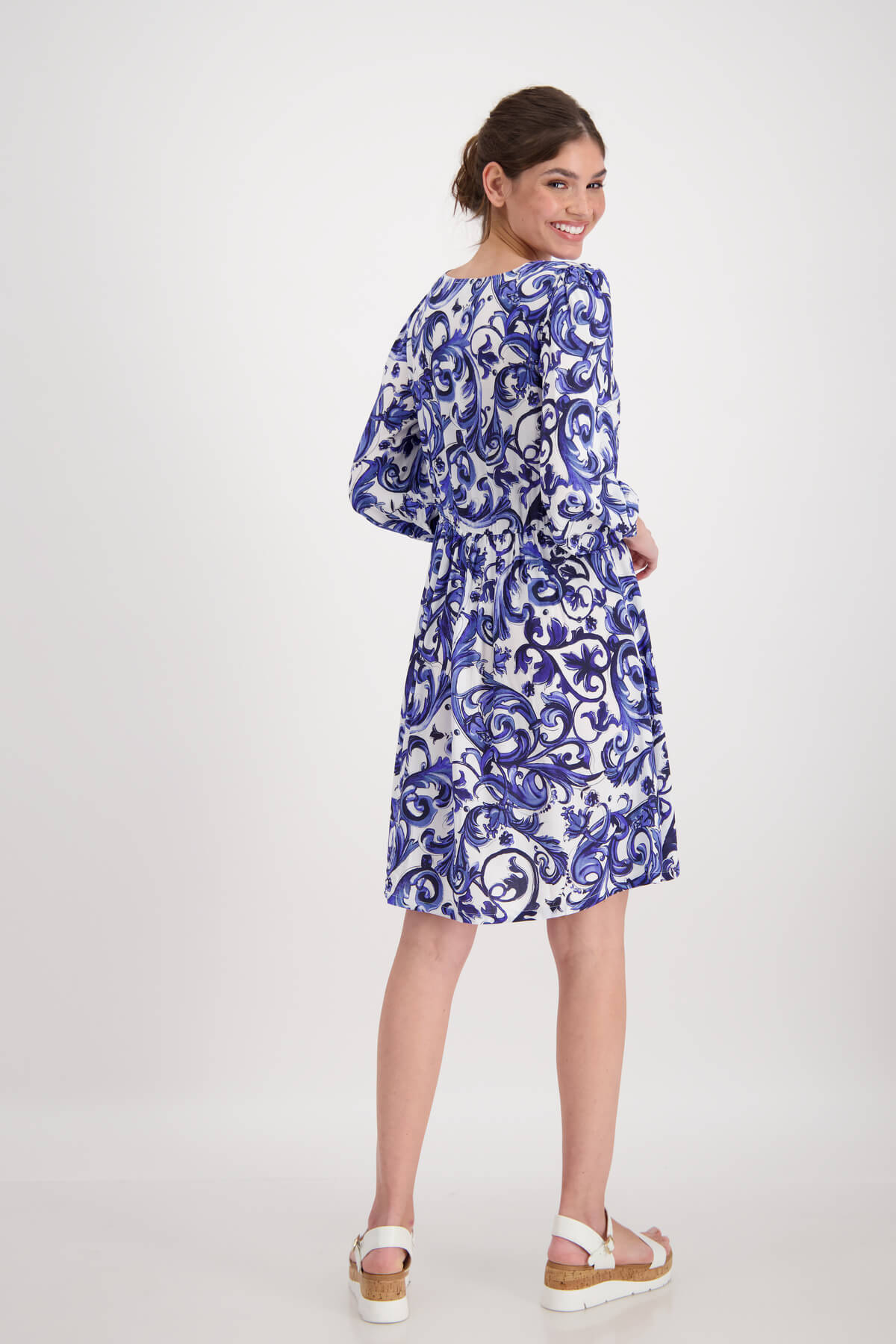 Light Summer Paisley Dress -Deep Breeze 407921