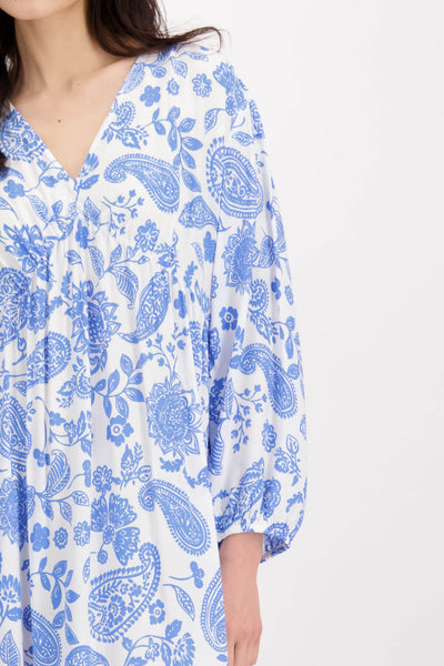Maxi Paisley Dress - Sea Breeze 408000