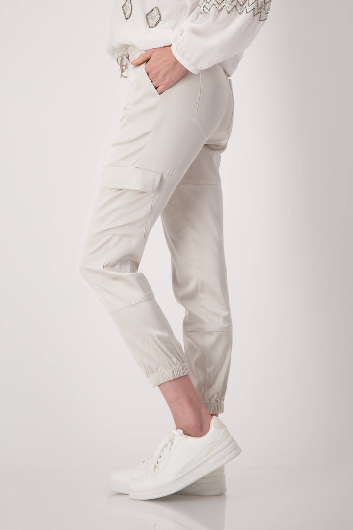 Cargo Jogger Satin Pants