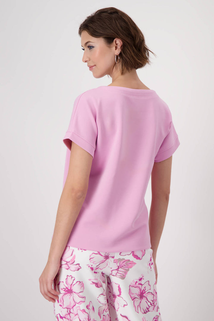 Embellished Jersey Tee - Bubblegum