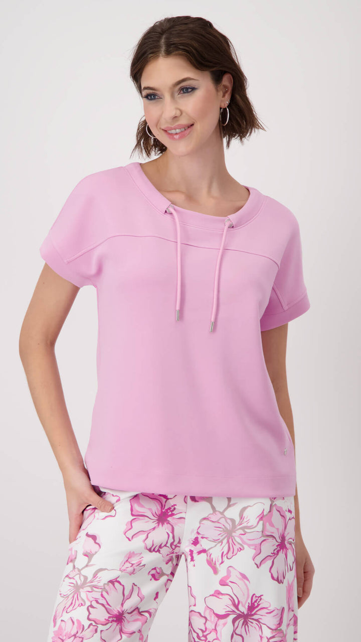 Embellished Jersey Tee - Bubblegum