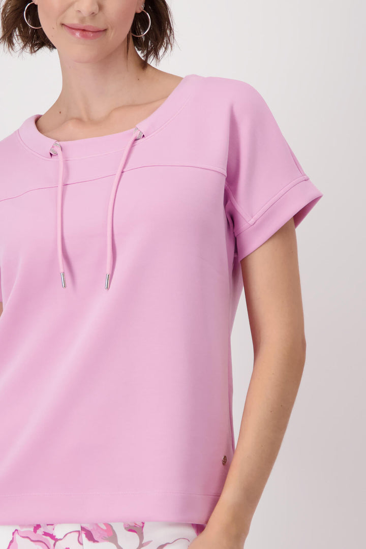 Embellished Jersey Tee - Bubblegum