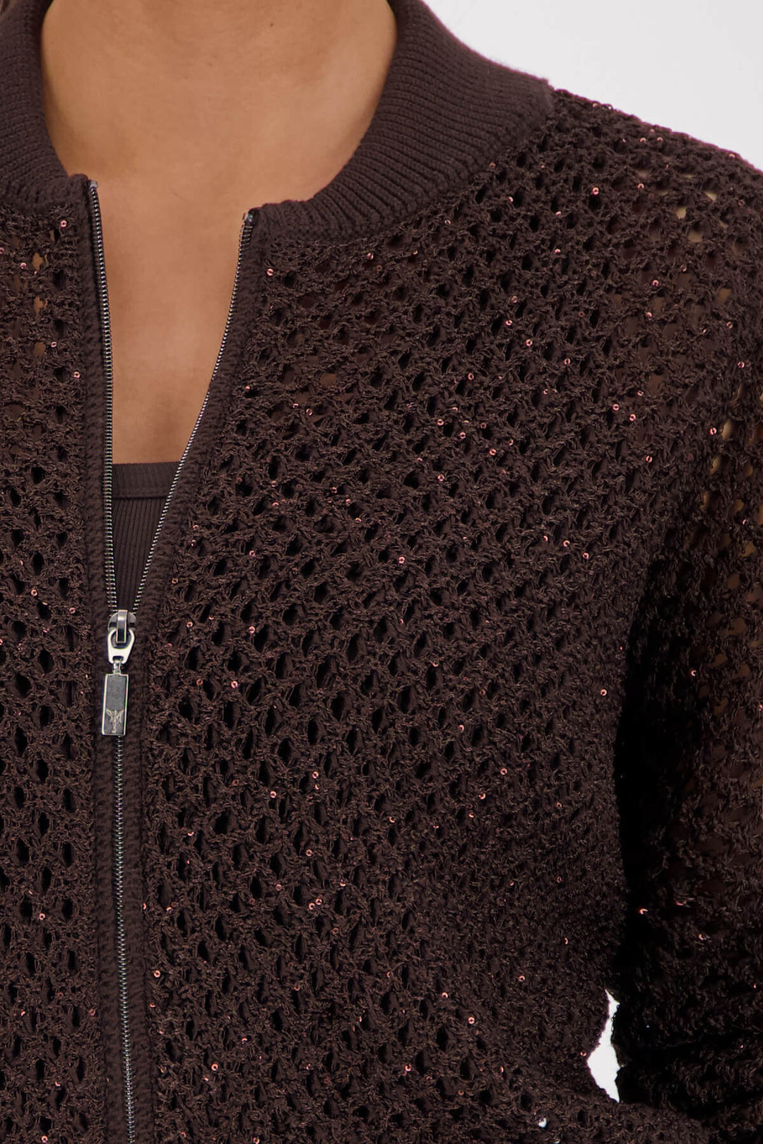Ajour Zip Cardigan