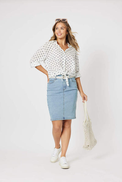 Get Dotty Shirt - Navy Dot  43603