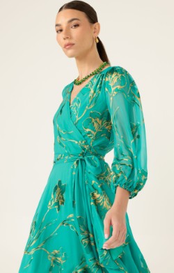 Lorelei Wrap Midi Dress