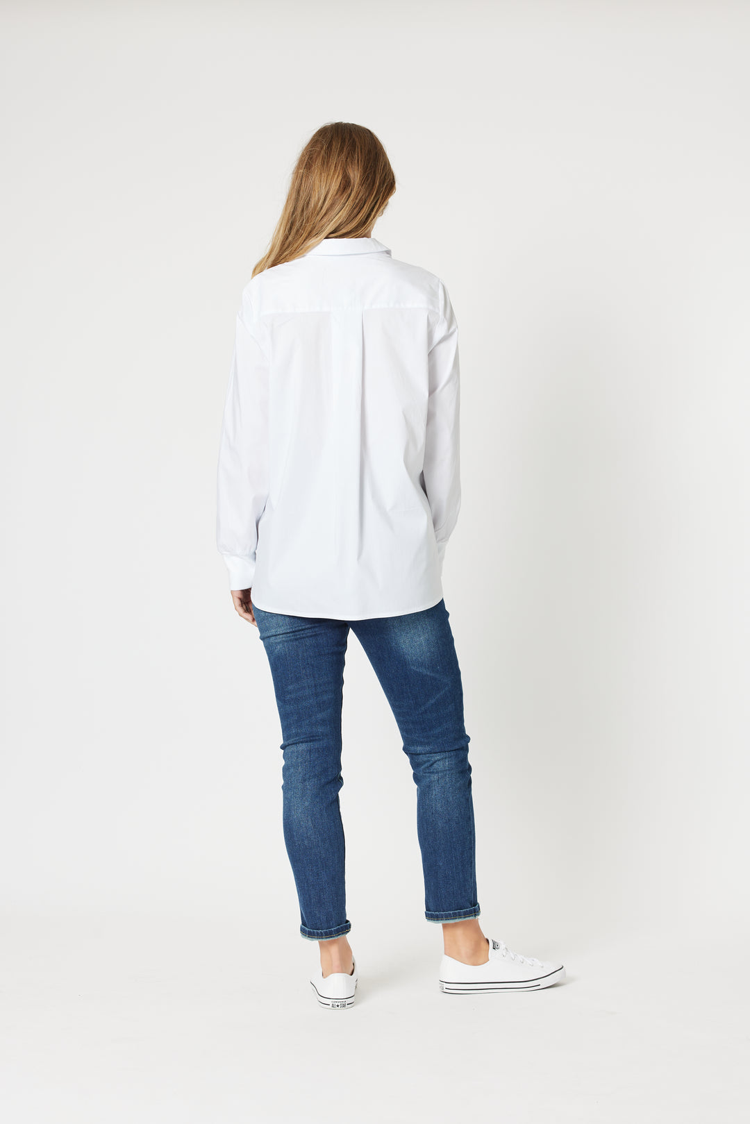 Pull On Ripped Jeans - Denim