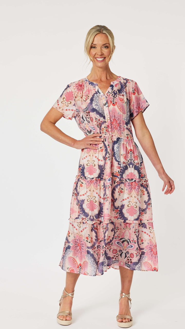 New Port Dress - Coral