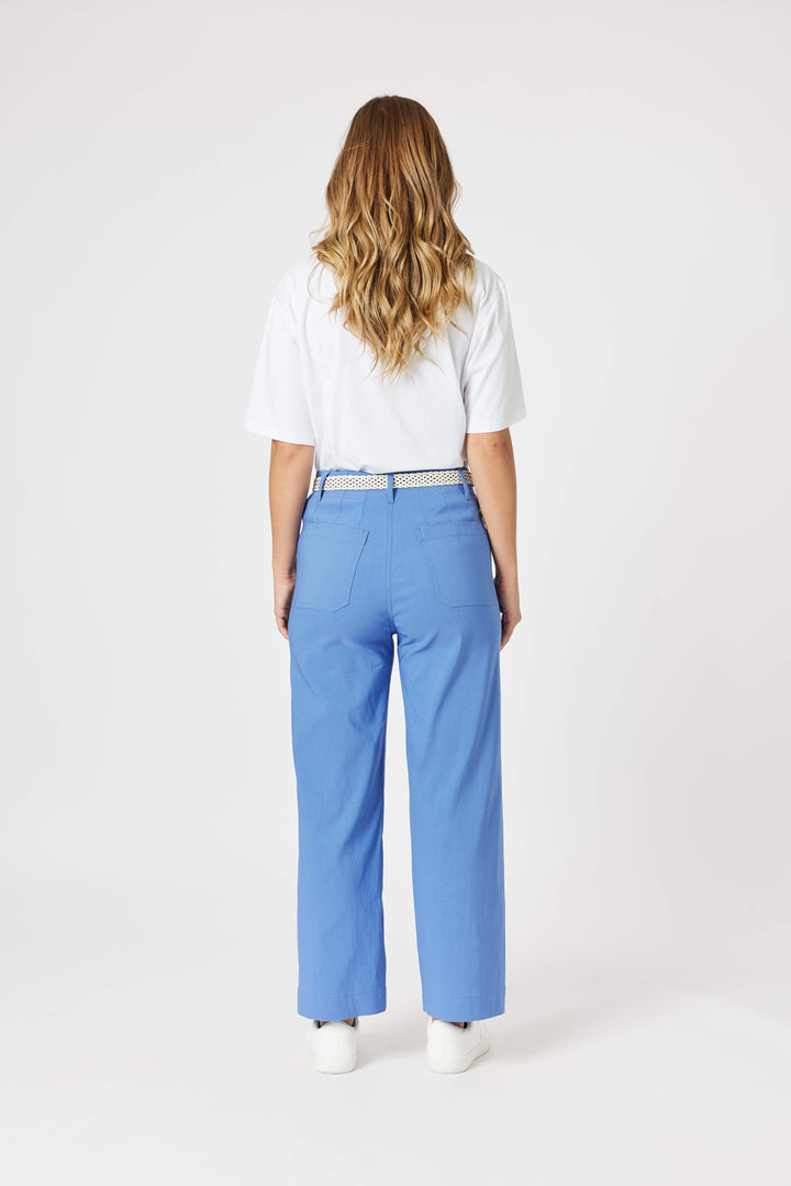 Marine Wide Leg Pant - Blue