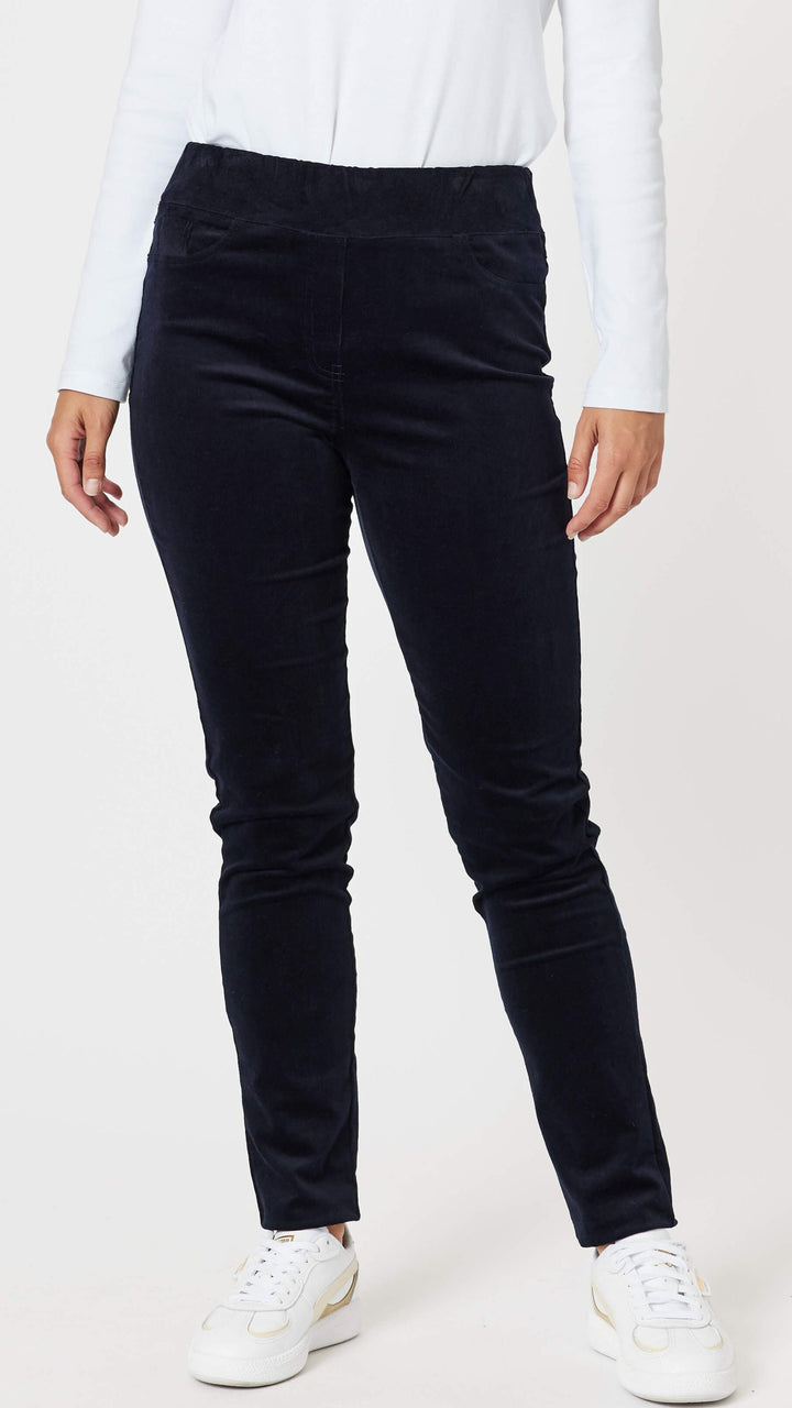 Harper Cord Pant - Navy