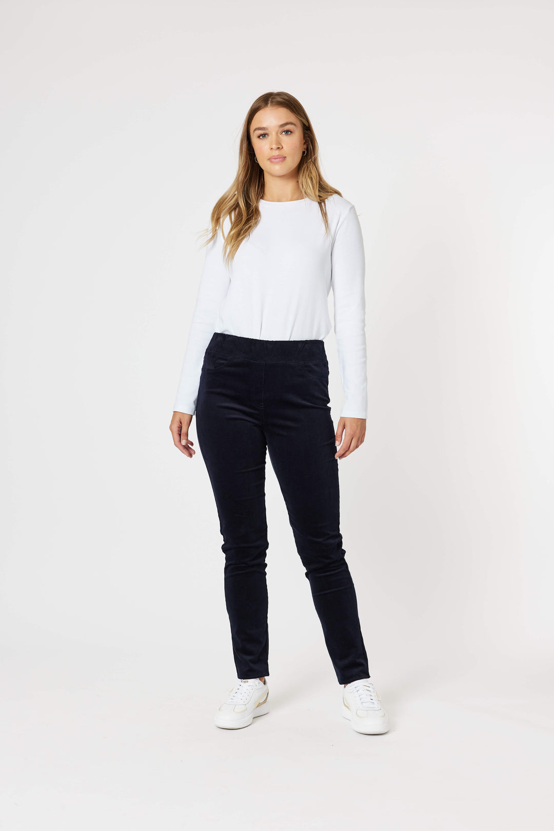 Harper Cord Pant - Navy