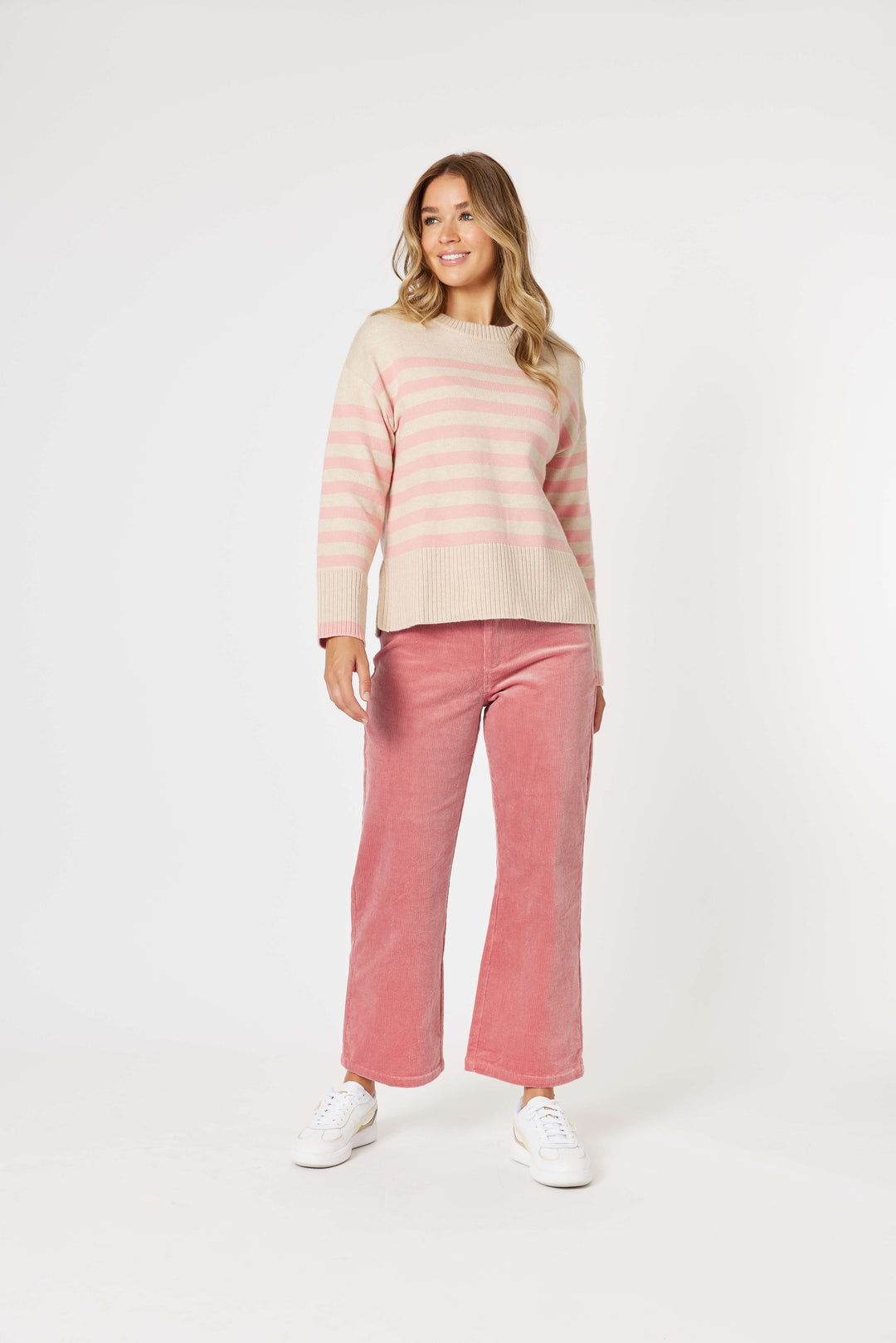 Lucy Stretch Cord Pant - Blush