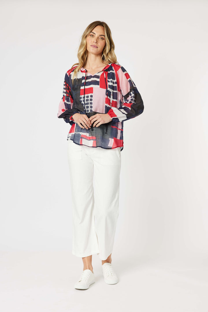 Brighton Navy Multi Shirt