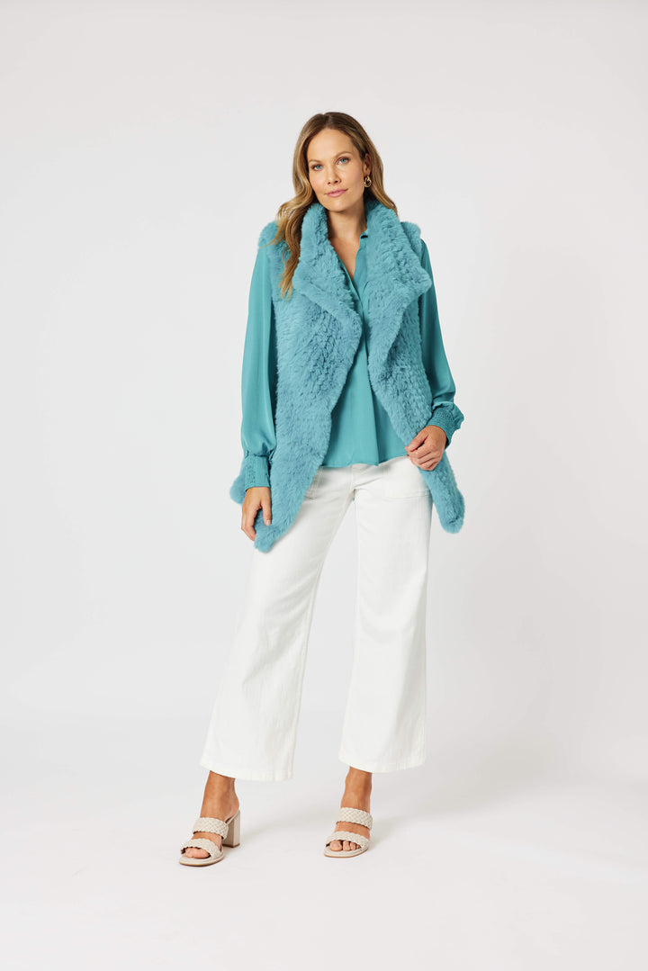 Minx Vest - Light Teal