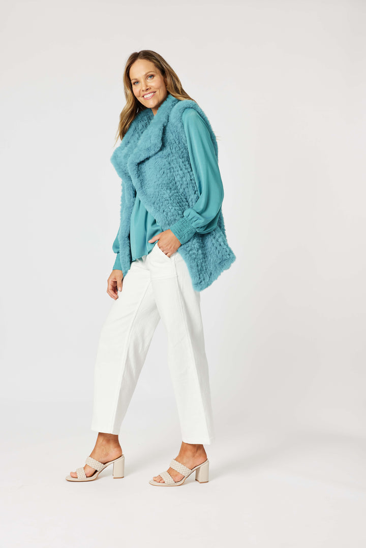 Minx Vest - Light Teal