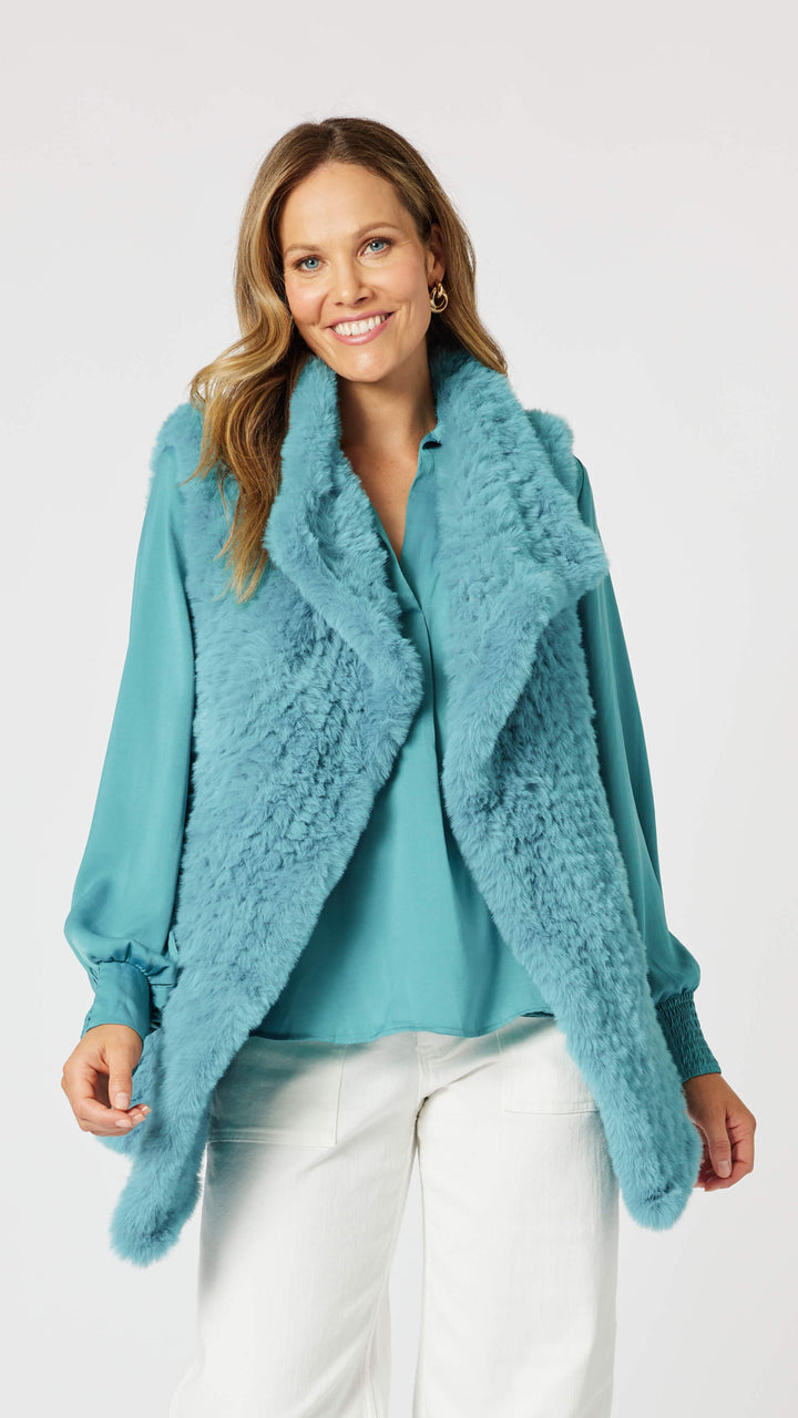 Minx Vest - Light Teal