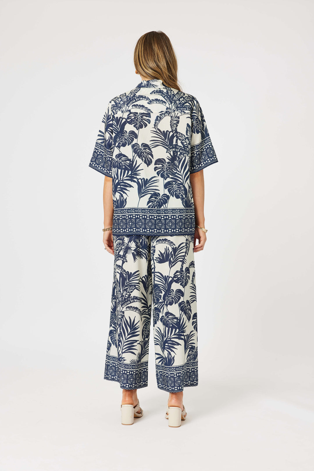 Palm Cove Shirt - Navy Multi