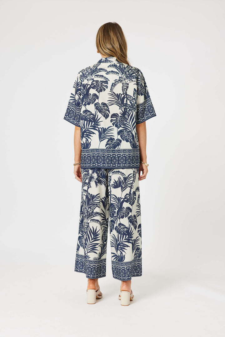Palm Cove Shirt - Navy Multi