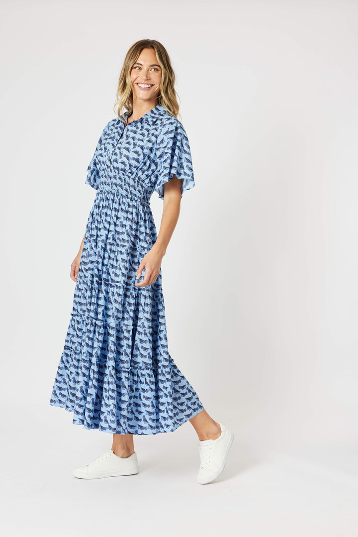 Cockatoo Midi Dress - Blue