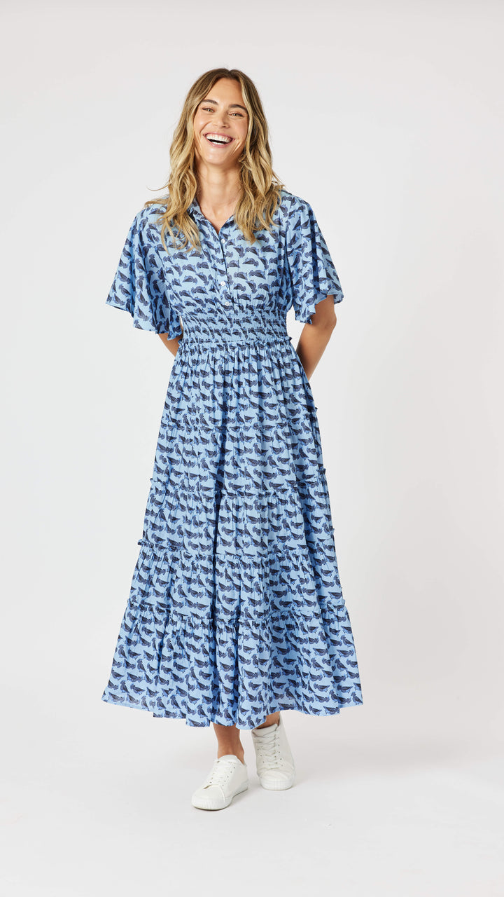Cockatoo Midi Dress - Blue